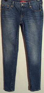 Women's Levi's 831 Extreme Skinny Ankle Zip Stretch Blue Jeans Size 11 Leg 33" - Picture 1 of 13