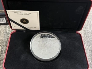 2006 Kanada 50 $ Four Seasons 5oz reines Silber PP Münze - nur 2000 geprägt!🔥 - Bild 1 von 7