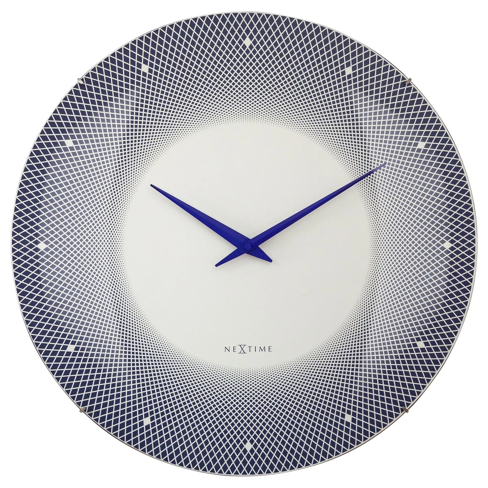 NeXtime Deep Wall Clock 50cm Blue - Image 1 of 1