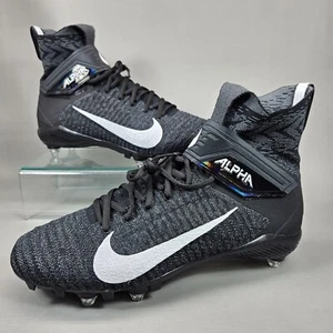 Scarpe da calcio Nike Alpha Menace Elite 2 Flyknit nere CI1530-001 taglia 12 borchie - Foto 1 di 14