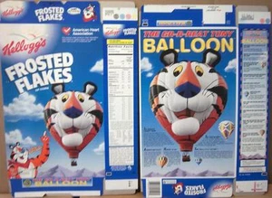 1997 Tony Balloon Kellogg's caja de cereales sin usar forma plana oc127 - Imagen 1 de 1