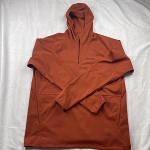 Marmot Orange Jacket Full Zip Hooded Unisex XL Softshell Polyester - Picture 1 of 7