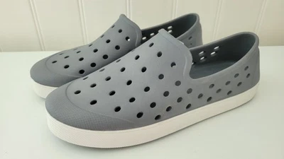 Sapatos masculinos tamanho 5-6 cinza marinho antigo confortável leve verão sapatos meninos grandes elegantes  - Imagem 1 de 4