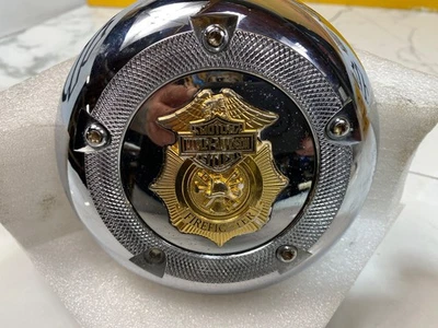 OEM Harley Davidson Bombero Purificador de Aire Borde Cubierta Inserto Cromo Foto 1 de 4