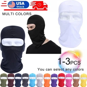 Tactical Masks Balaclava Face Mask Thin UV Protection Ski Sun Hood for Men Women - Picture 1 of 32