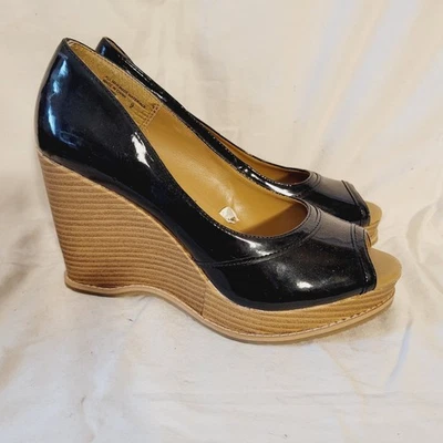 Vintage Women's Shoes Platform Heels Black by Mossimo Size 9, Unused - Image 1 of 4