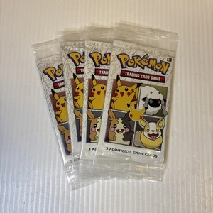 4x SEALED 25th Anniversary General Mills Pokemon Cereal 3 Card Booster Packs - Picture 1 of 3