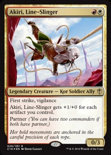 Light Play x 1 Akiri, Line-Slinger - Foil Commander 2016 - Image 1 of 1