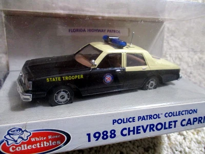 Chevrolet Caprice 1988 Florida Highway Patrol raro blanco rosa sellado 1/43 Foto 1 de 2