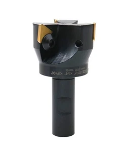 Fresa de extremo indexable con 3 piezas de insertos de carburo Tpg32, diámetro de corte de 2", 3/... - Imagen 1 de 9