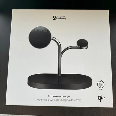 Samsung 3-in-1 Magnet Qi2 Wireless Charger for Galaxy S25 Watch Ultra Buds 3 Pro - Image 1 of 4