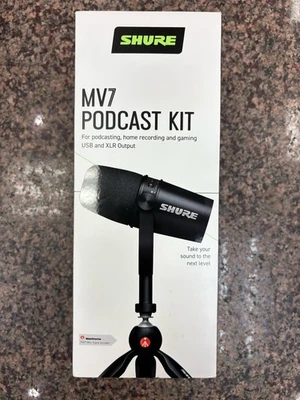 Shure MV7 USB Microphone with Manfrotto Pixi Mini Tripod Set - (MV7-K-BNDL) - Image 1 of 4