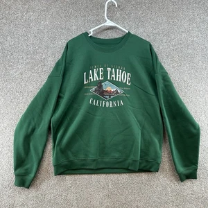 Lake Tahoe Shein Women's Sweater Size XL Green Long Sleeve - Picture 1 of 10