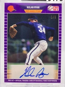 2021 Leaf Pro Set Purple Nolan Ryan 1/3 Autograph - Picture 1 of 3