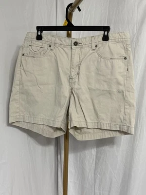 Riders by Lee Mujer Beige Denim Shorts Talla 14 Foto 1 de 4