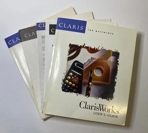 Vintage ClarisWorks For Macintosh User's Guides (1990, 1992-1994) - Picture 1 of 5
