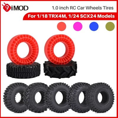 1.0in Silicone Rubber Inserts Tires Set Waterproof For 1/18 TRX4M 1/24 Axial - Bild 1 von 4