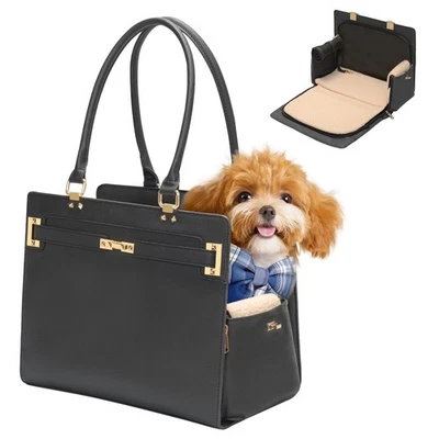 Elegante bolso de viaje 2 en 1 para perros portadores de lados suaves para pequeños... Foto 1 de 4