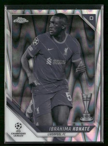 2021-22 Topps Chrome UEFA Ibrahima Konaté Black White Ray Wave Refractor - Bild 1 von 2