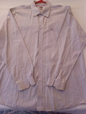 Camisa Cinch Para Hombres XXL Púrpura Rosa Cuadros Botones Western Cowboy Rodeo Foto 1 de 4