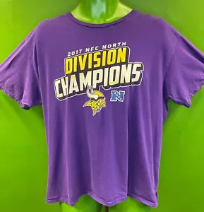 T-shirt uomo NFL Minnesota Vikings 2017 NFC North Division Champions X-Large - Foto 1 di 3