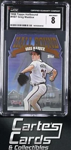 Greg Maddux 1998 Topps #HB7 Hall Bound Atlanta Braves CGC 8 - Picture 1 of 2
