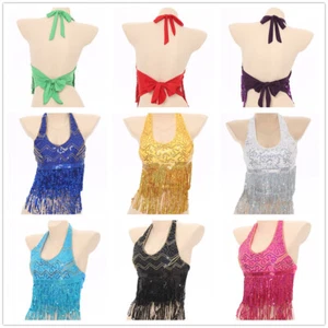 Mujeres Disfraz Sexy Sujetador Halter Cuello Prendas para el torso Club nocturno Baile Con cordones Fiesta - Imagen 1 de 118