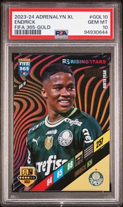2023 PANINI ADRENALYN XL FIFA 365 GOLD #GOL10 Palmeiras ENDRICK RC PSA 10 - Bild 1 von 2