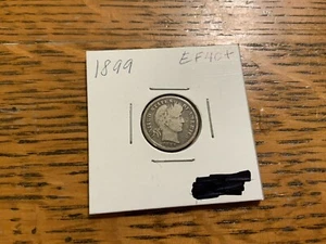 1899 BARBER SILVER DIME - Picture 1 of 2