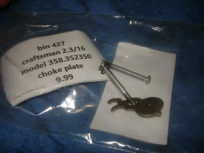 Craftsman 2.3 16" placa estrangulador motosierra parte 358.352350 contenedor 427  Foto 1 de 2