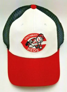 Cincinnati Reds HAT "OLD SCHOOL" Adult Adjustable Mesh Back Hat - Picture 1 of 4