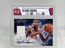 2013-14 Court Kings Sovereign Signatures Isiah Thomas HOF Auto 11/49 HGA 8 NM-MT
