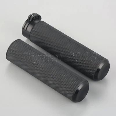 Pair 1" Motorcycle Hand Grips for Harley-Davidson Breakout Blackline Cross Bones - Image 1 of 4