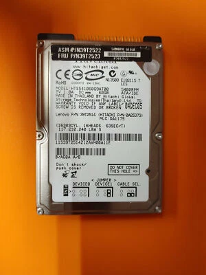 Hitachi Travelstar 60GB 5400RPM IDE HDD - Image 1 of 4