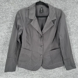 Porto San Francisco Blazer Jacket Womens 1 Small Gray Button Up Unlined Pocket - Picture 1 of 13