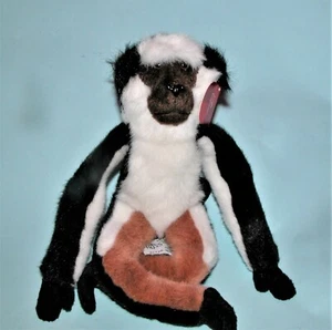 Russ Berrie plush Jungle Express monkey #21072 NEW 12 in long "Bahiyah" tricolor - Picture 1 of 6
