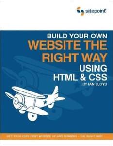 Build Your Own Website The Right Way Using HTML  CSS - Paperback - GOOD