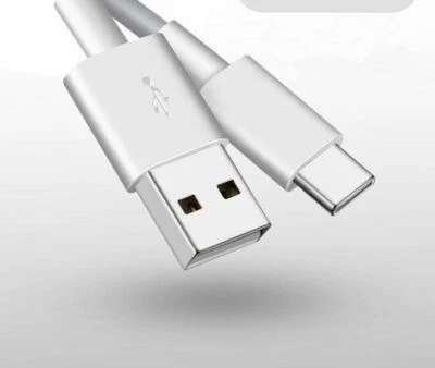 Cable de carga rápida tipo C de sincronización USB blanco de 3 pies para Zte Zmax Pro Z981 Foto 1 de 4