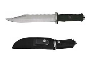 New 12.5" Full Tang Fixed Blade Hunting Camping Fishing Bowie Knife w/ Sheath