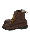 Russell Moccasin Lace-Up Boots - Brown Leather Boots