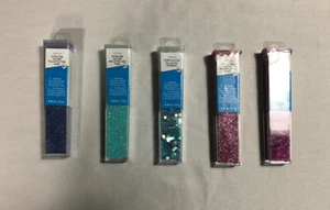 Lote de 5 nuevos paquetes de brillo artesanal de creatología - 17,5 gramos cada uno - Imagen 1 de 9
