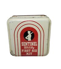 Sentinel Utility First Aid Kit Tin Vintage Hinged