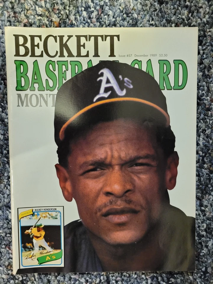 Beckett Baseball Card Monthly December 1989 Rickey Henderson, Ken Griffey Jr. - Image 1 of 1