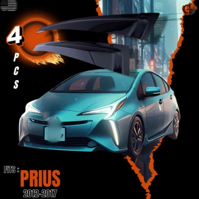 2012-2017 Toyota Prius V – Out-Channel Window Visors – Tinted Smoke Black 12-17 - Image 1 of 4