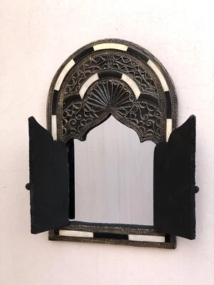 Mirror Beautiful Handmade Moroccan Mirror Wall Decor Home Eye Wood Art Frame  - Photo 1/3