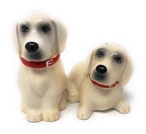 Salt & Pepper Shakers White Labrador Retriever, Dog, Puppy - Picture 1 of 2