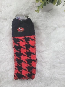 [355] Calcetines mullidos rojos negros SF 49NERS talla única nuevos con etiquetas  - Imagen 1 de 3