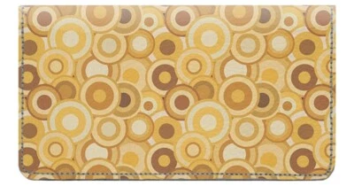 Cubierta de chequera de diseñador Circles, con ranuras para tarjetas de crédito y lazo para bolígrafo Foto 1 de 4