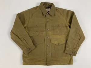 FILSON LINED TIN CLOTH CRUISER JACKET DARK TAN XL NWT SOLD OUT - Picture 1 of 12