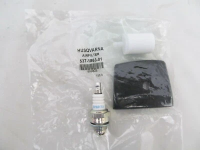 GENUINE OEM HUSQVARNA TUNE UP KIT 537186301 123C 123L 323C 223L 322L 323L 323R - Image 1 of 4
